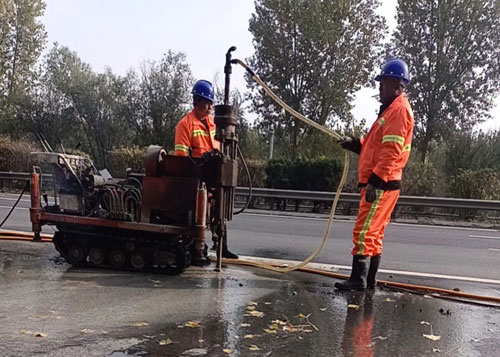 黑水高速公路下沉注浆加固